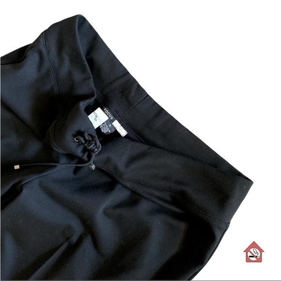 JERSEY KNIT Black Wide Leg Drawstring Pull-On Pants Size XL Excellent Co… - Picture 4 of 6